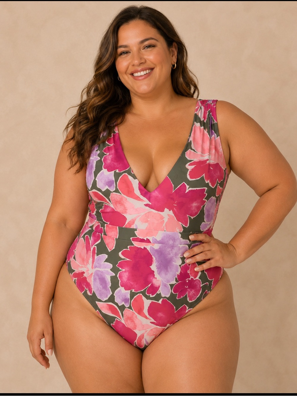 Summersalt One piece Floral Print Swimsuit size 18 Plus size